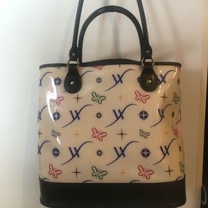 Jean Lottie Tote Bag Cream Navy